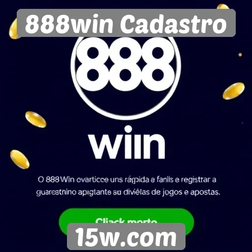 Cadastro simplificado no site 888win